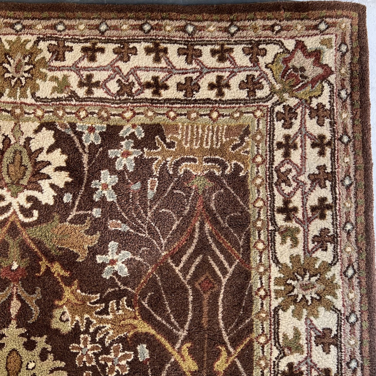 Vintage Wool Floral Area Rug