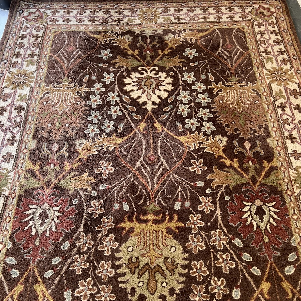 Vintage Wool Floral Area Rug