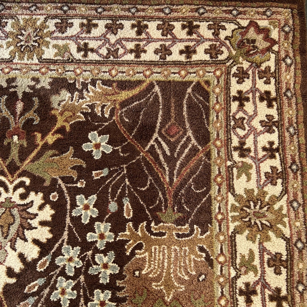 Vintage Wool Floral Area Rug