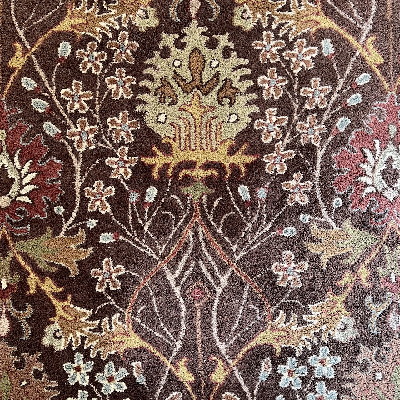 Vintage Wool Floral Area Rug