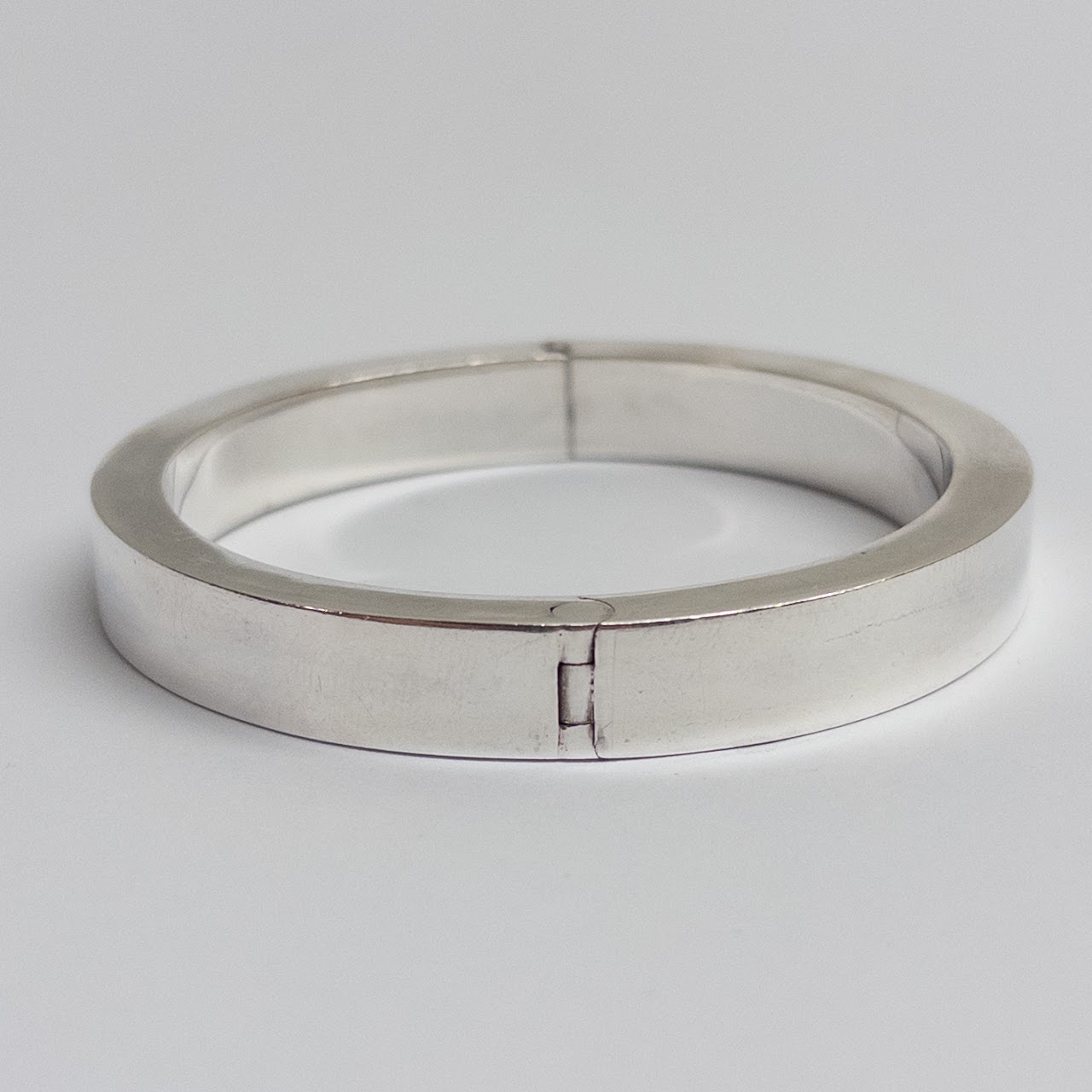 Sterling Silver Hinged Bangle Bracelet