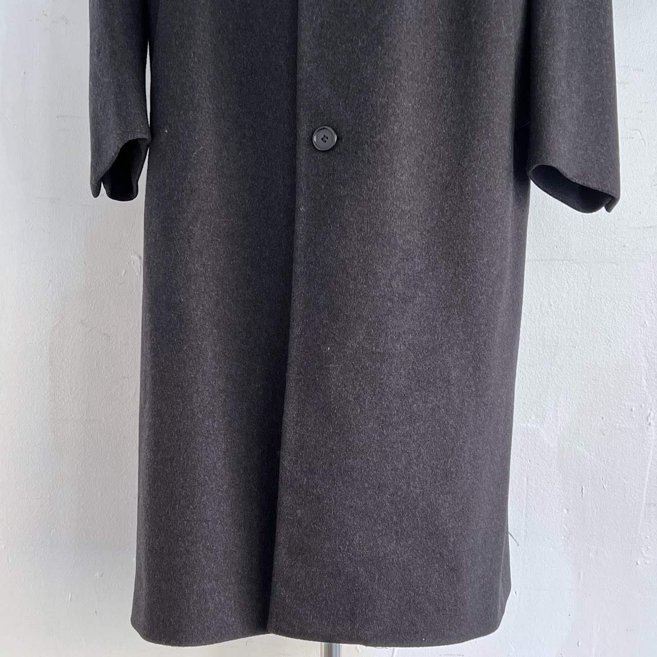 Burberry London Carcoal Lambswool Coat