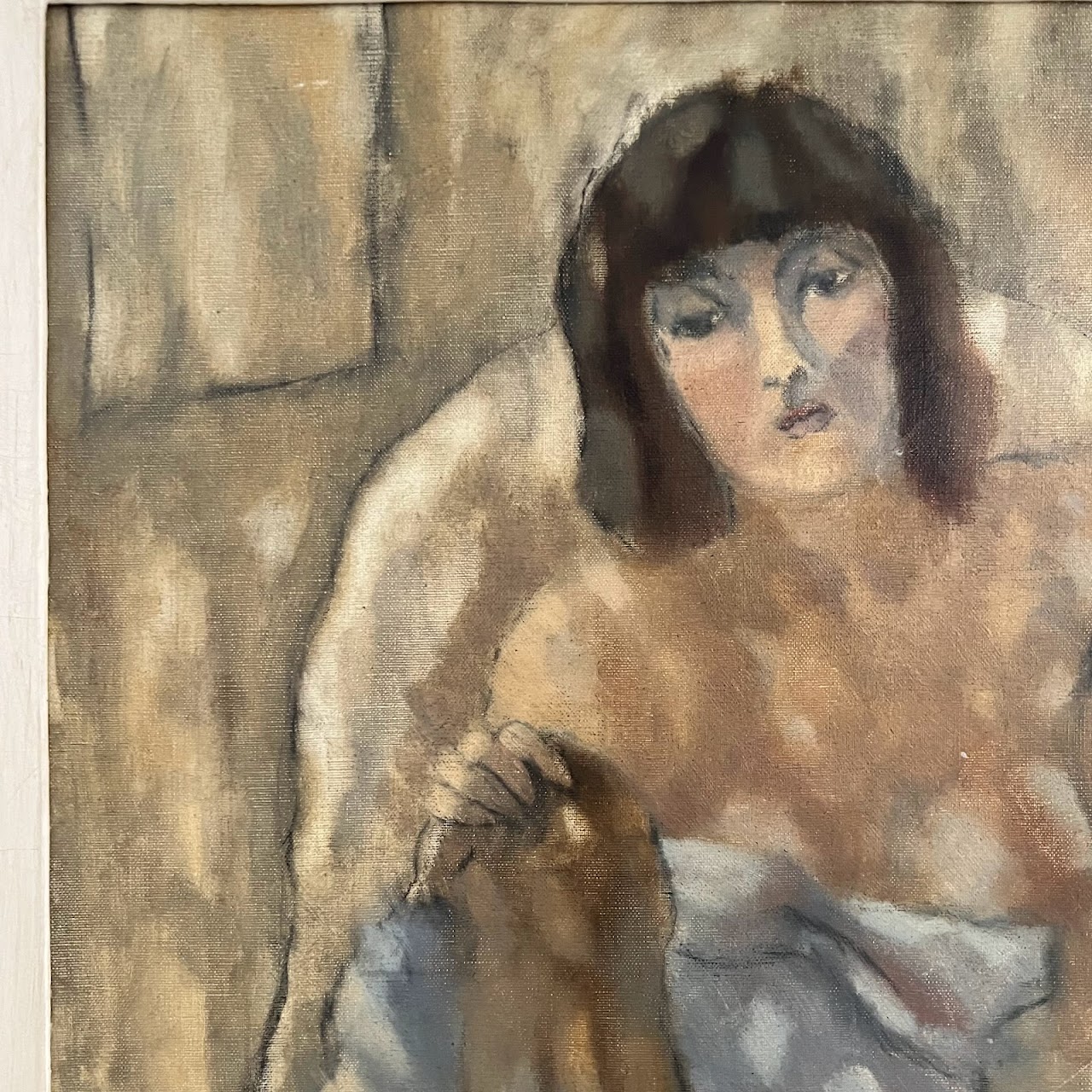 Jules Pascin 'Femme Assise' Signed Oil Painting