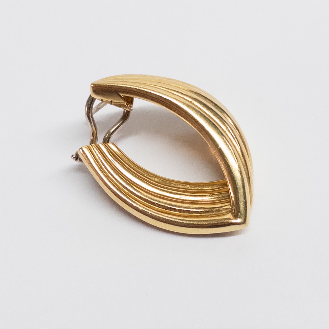 18K Gold Modernist Earrings