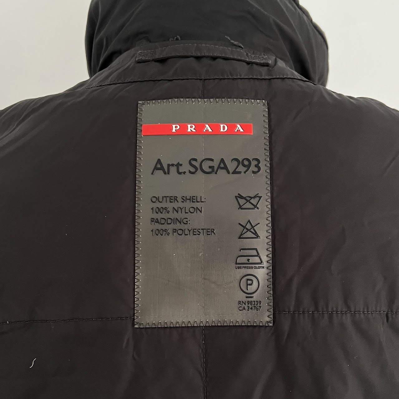 Prada Lined Windbreaker Jacket With Hood