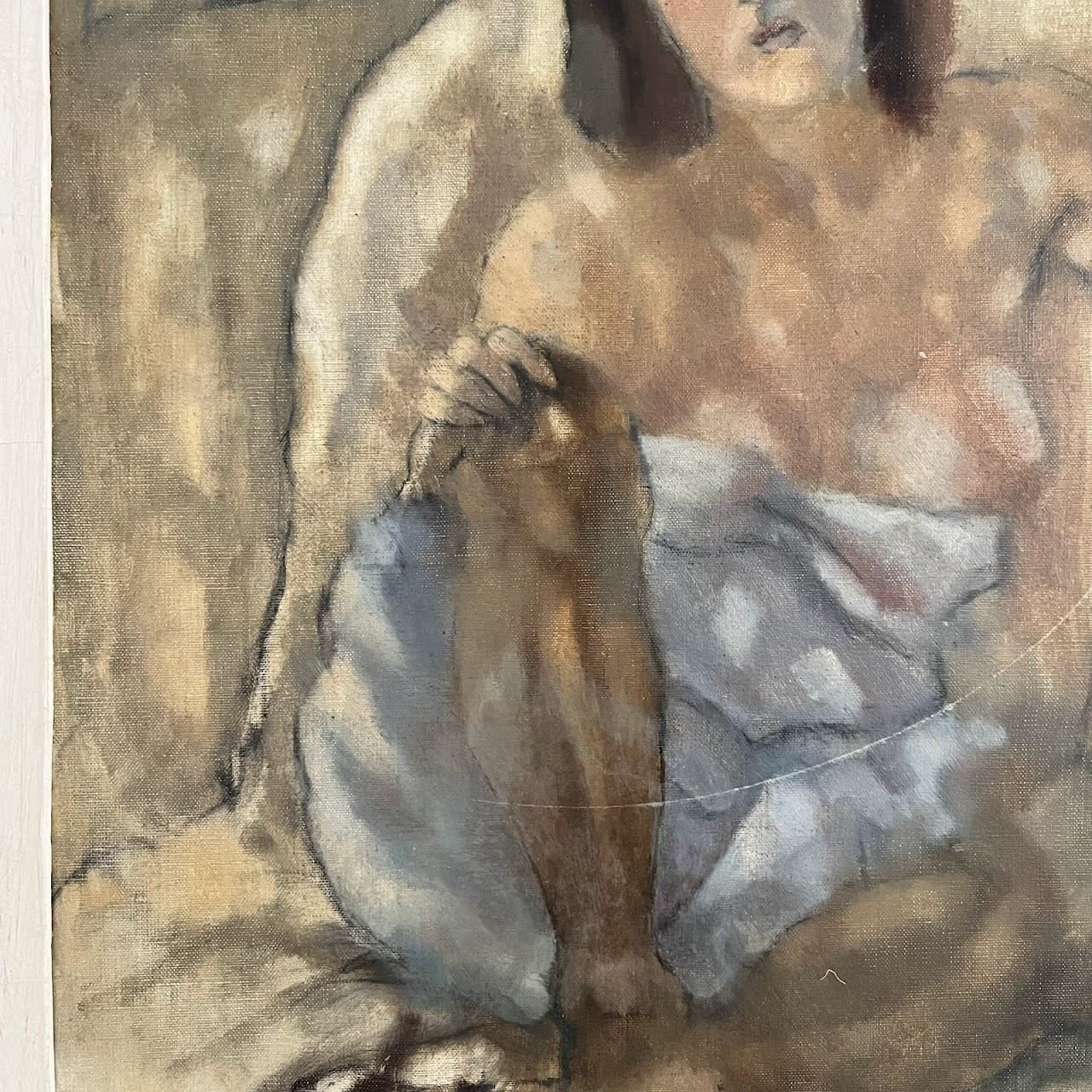 Jules Pascin 'Femme Assise' Signed Oil Painting