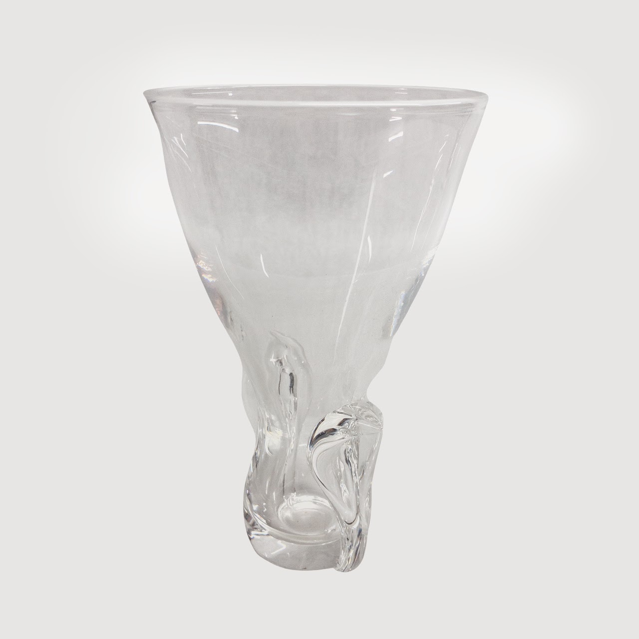 Steuben Crystal Lyre Vase