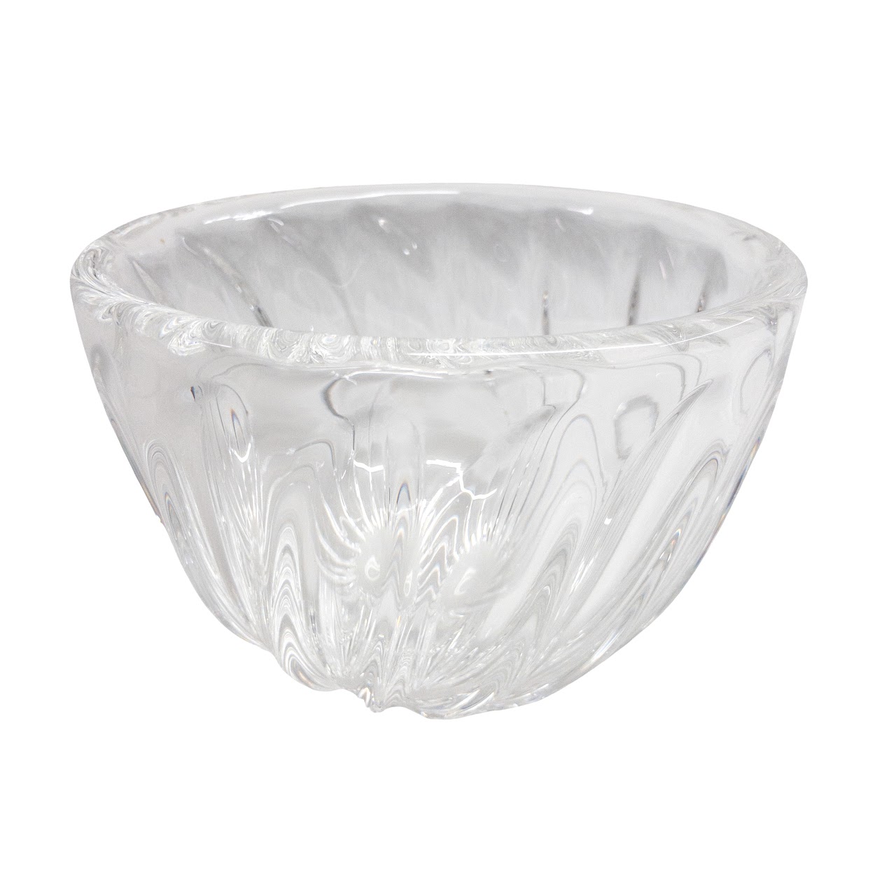 Steuben Crystal Swirl Bowl