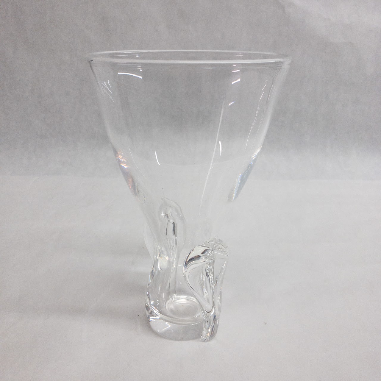 Steuben Crystal Lyre Vase