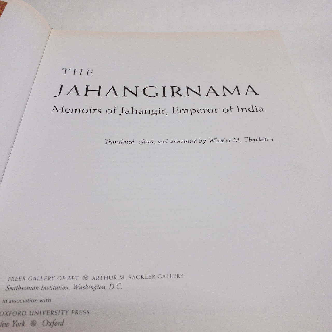 'The Jahangirnama: Memoirs of Jahangir, Emperor of India' Rare Book