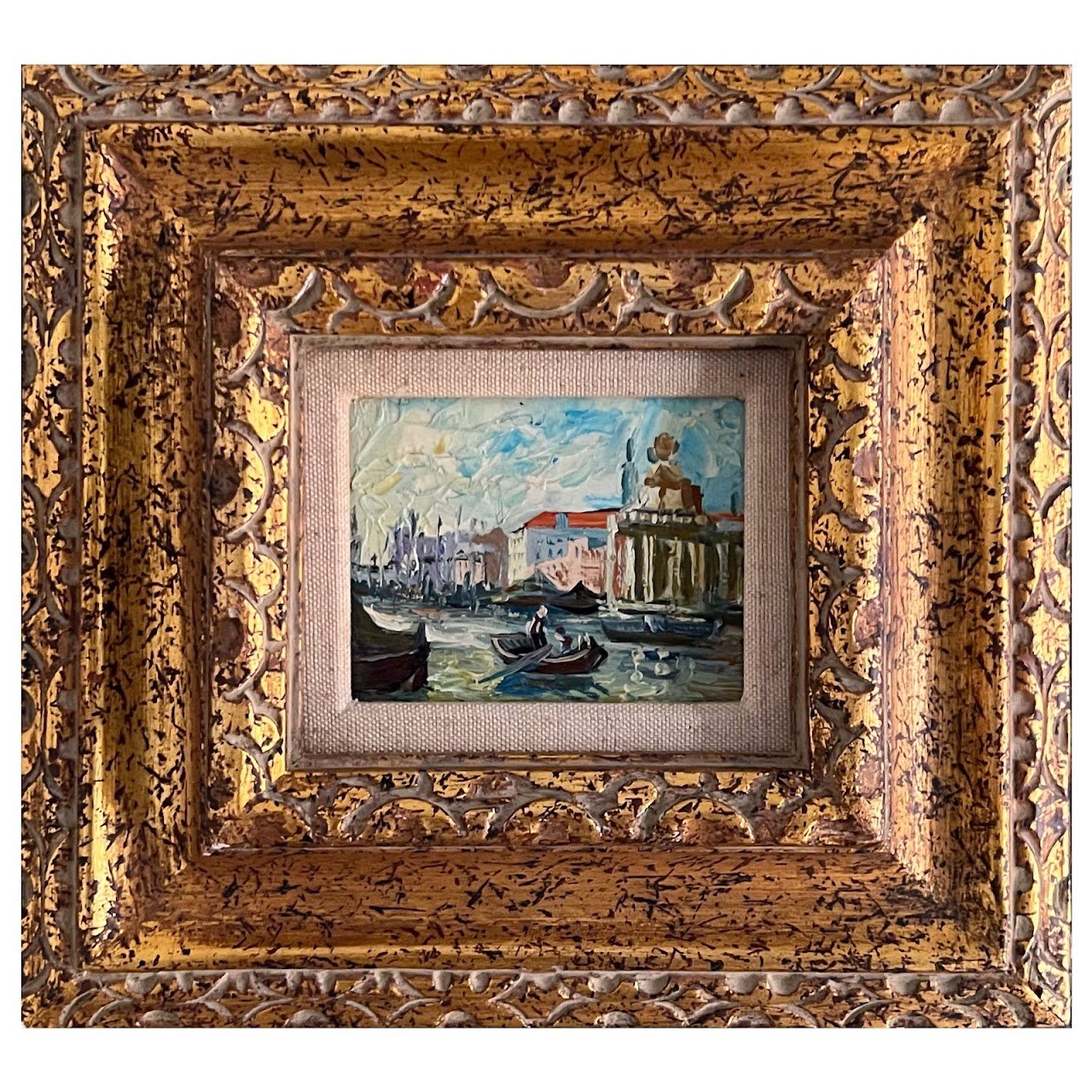 Vintage Venetian Oil Painting