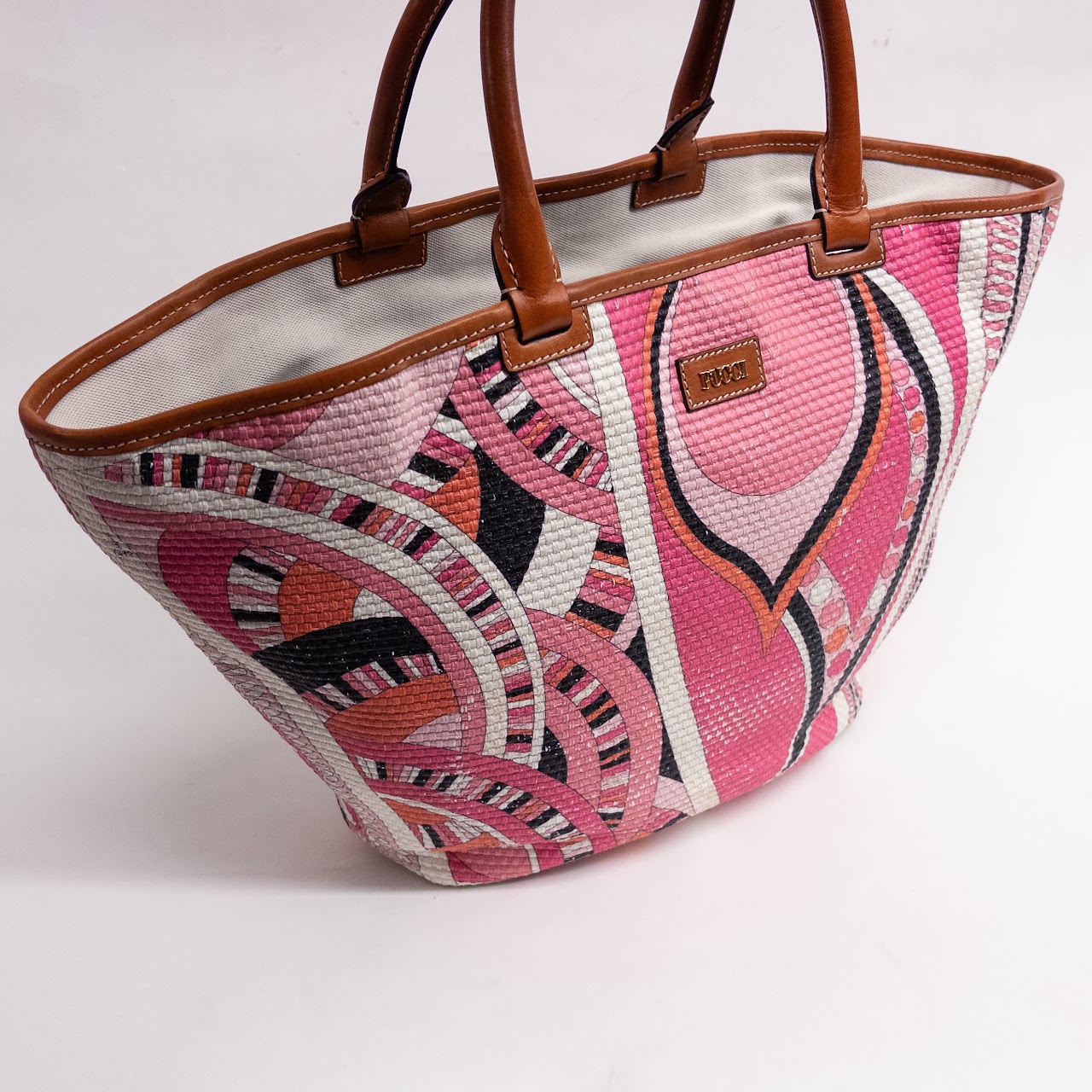 Emilio Pucci Vintage Abstract Print Tote Bag