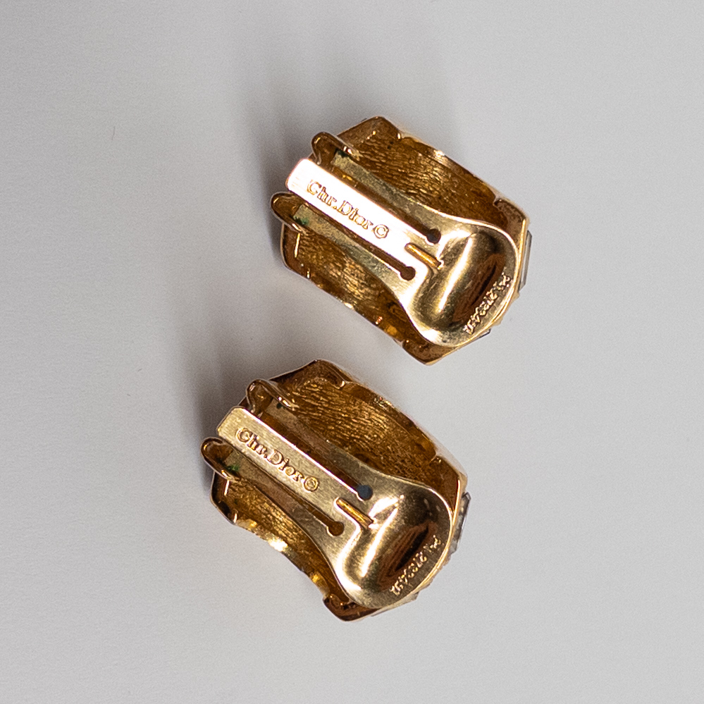 Christian Dior Clip Earrings