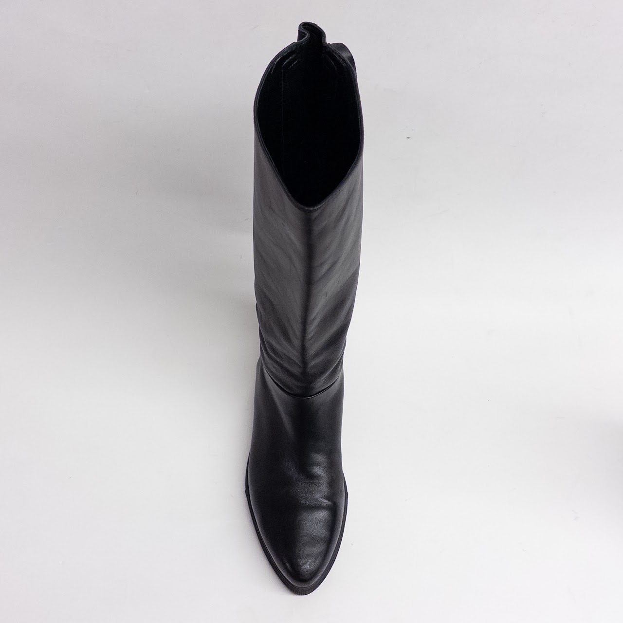 Miu Miu Black Leather Boots