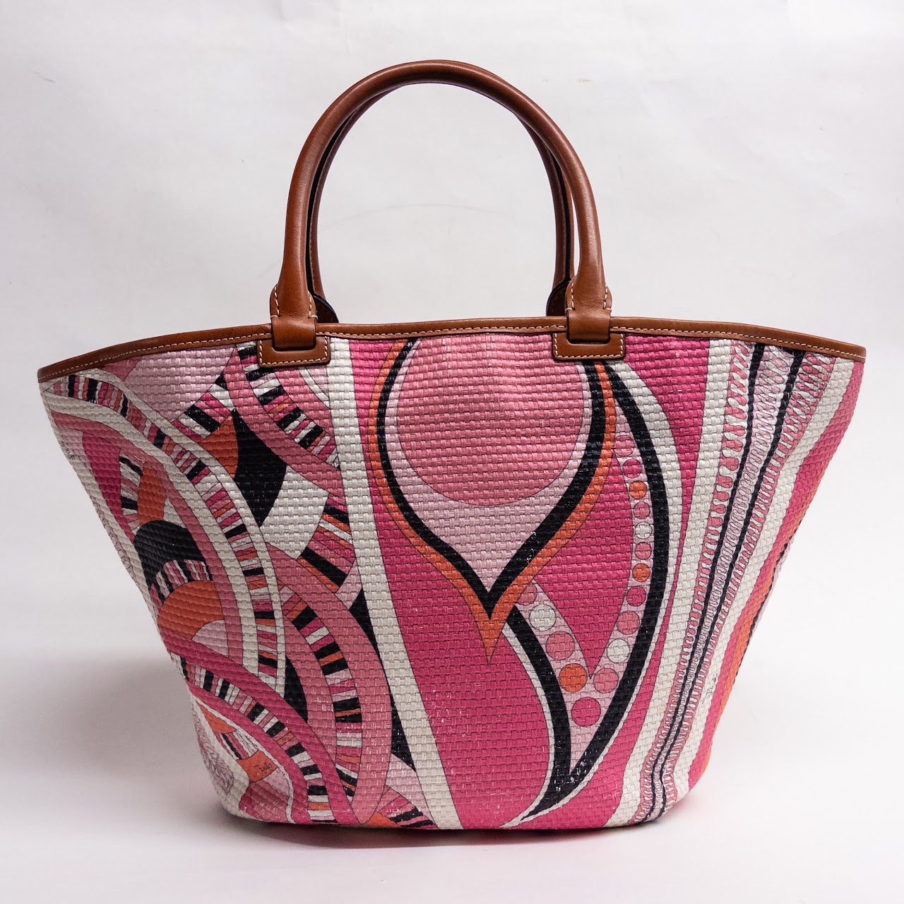 Emilio Pucci Vintage Abstract Print Tote Bag