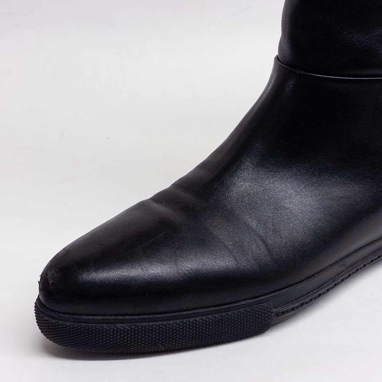 Miu Miu Black Leather Boots