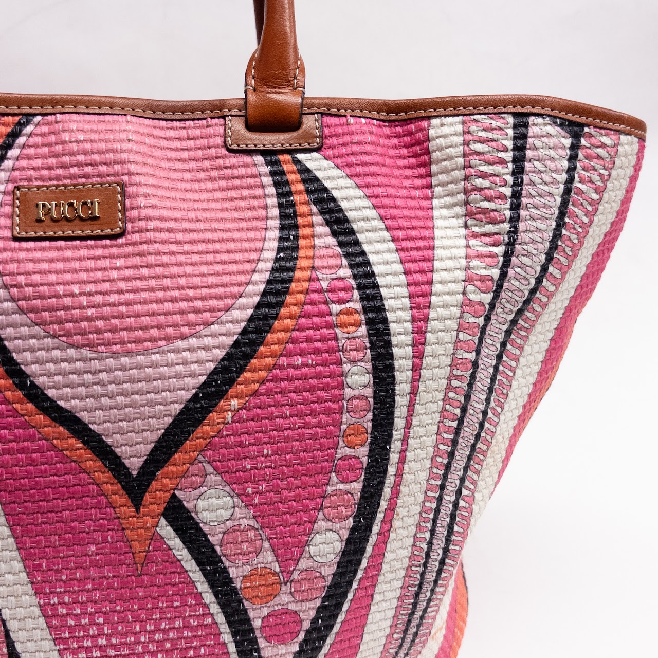 Emilio Pucci Vintage Abstract Print Tote Bag