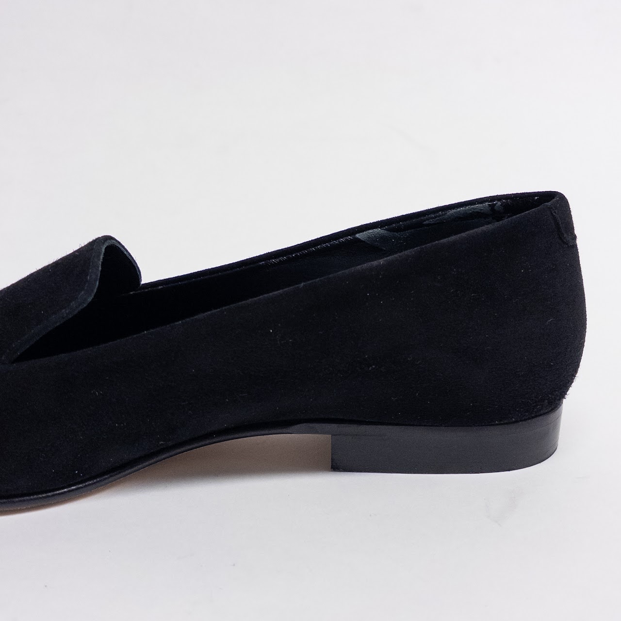 Manolo Blahnik Black Nubuck Loafers