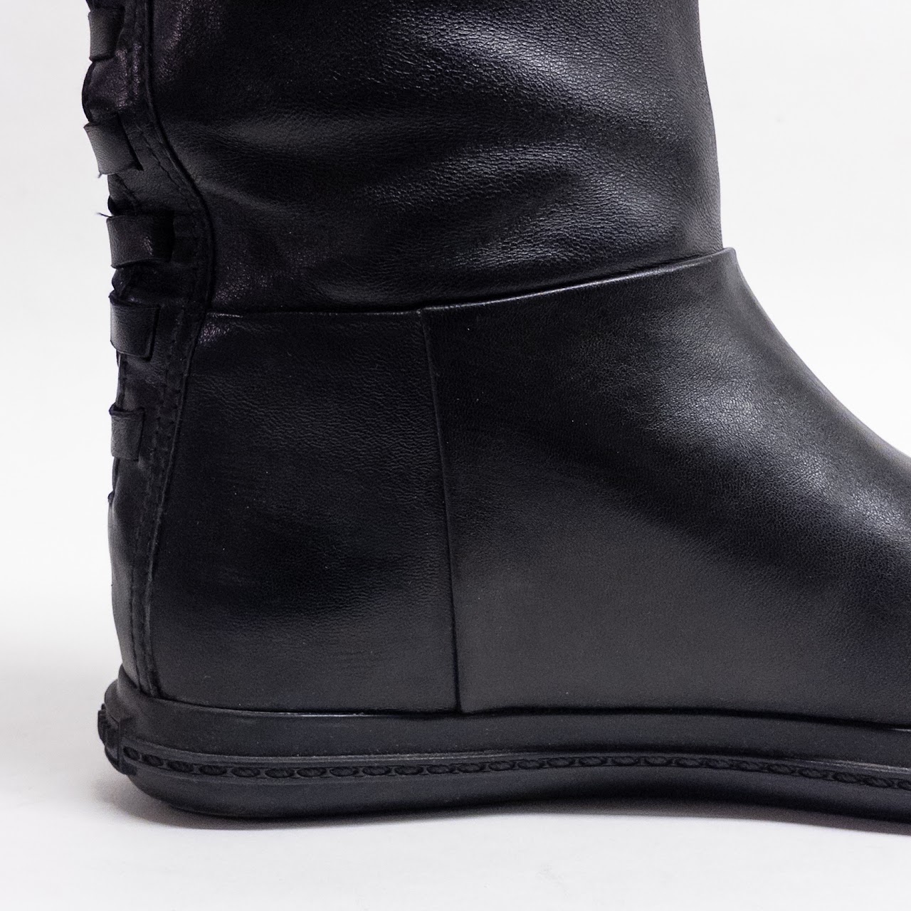 Miu Miu Black Leather Boots