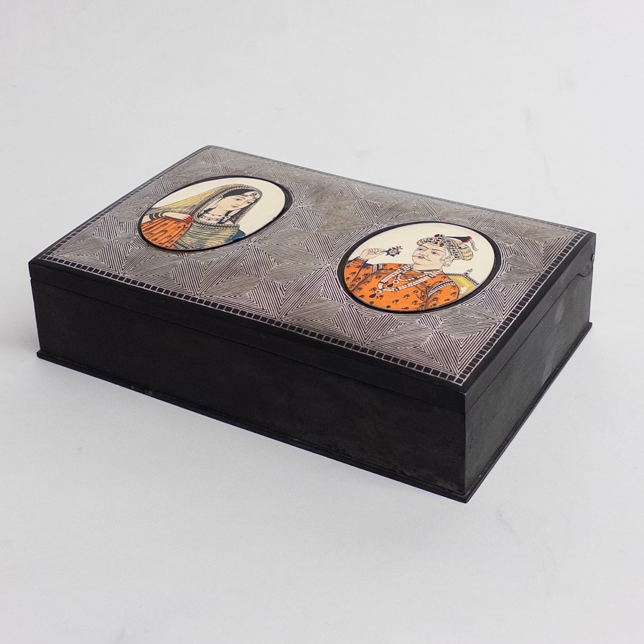 Vintage Bidri Style Cigar Box