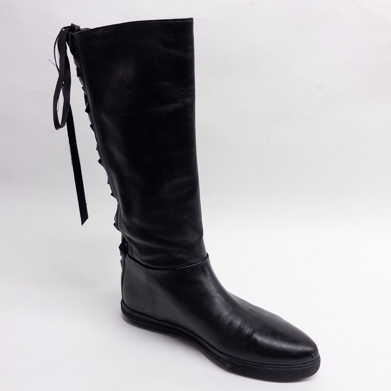 Miu Miu Black Leather Boots