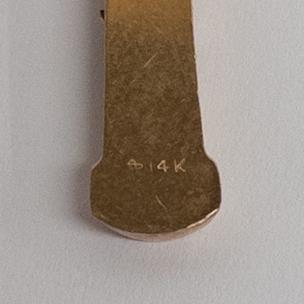 14K Gold Judaica Pendant