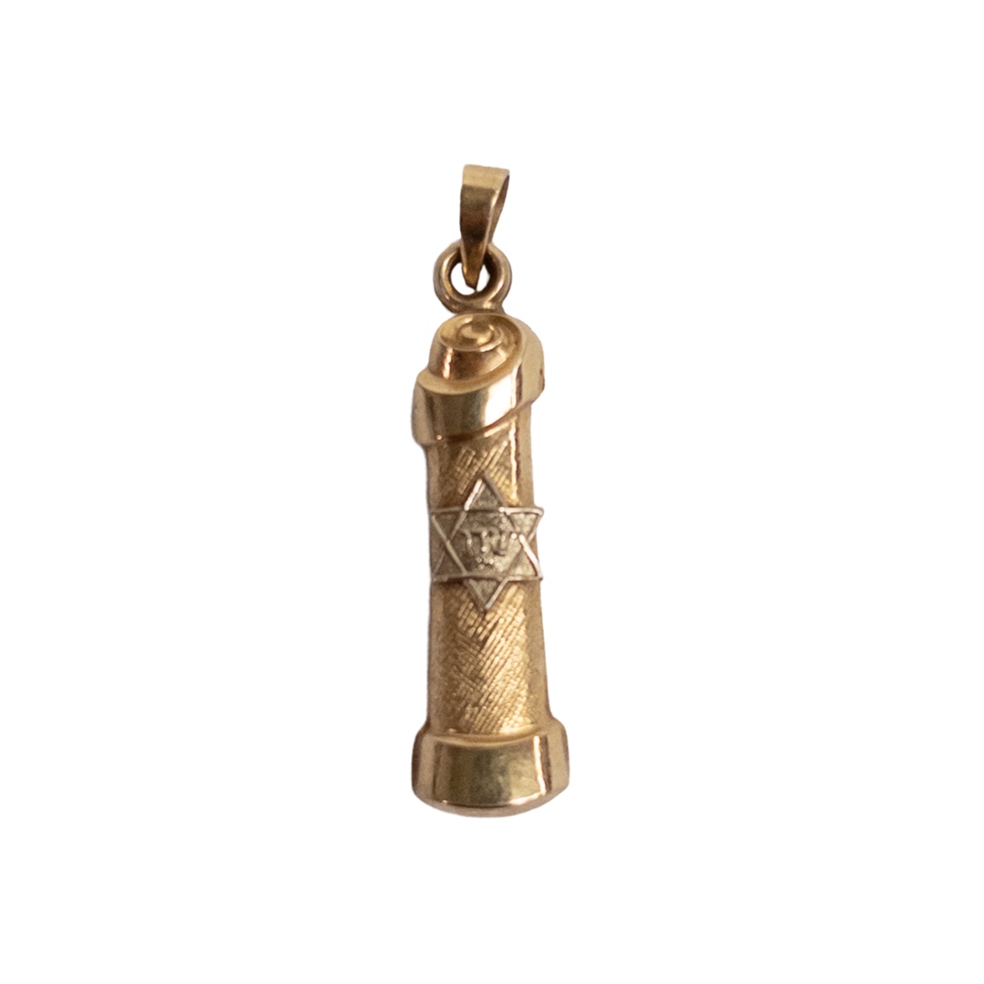 14K Gold Judaica Pendant