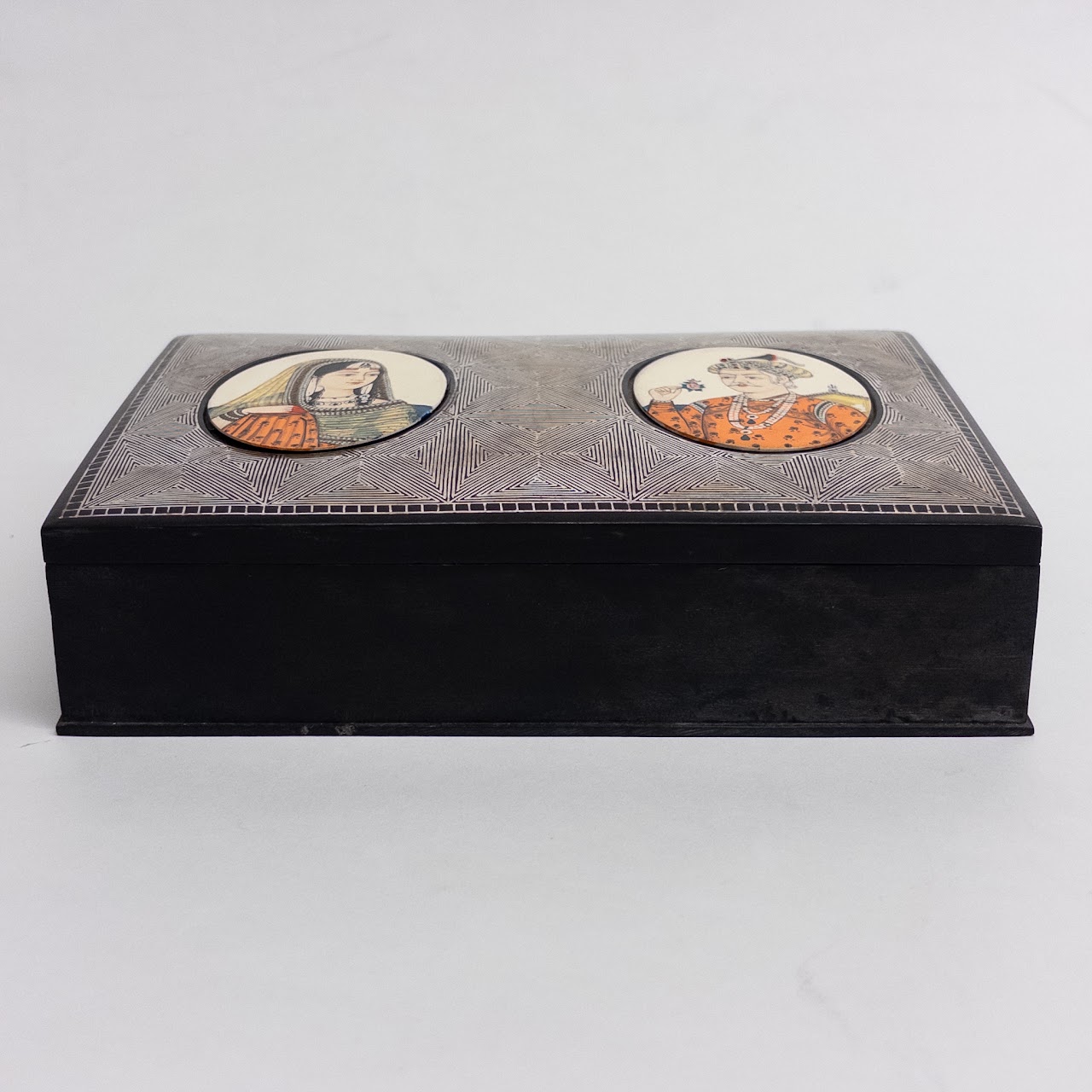 Vintage Bidri Style Cigar Box