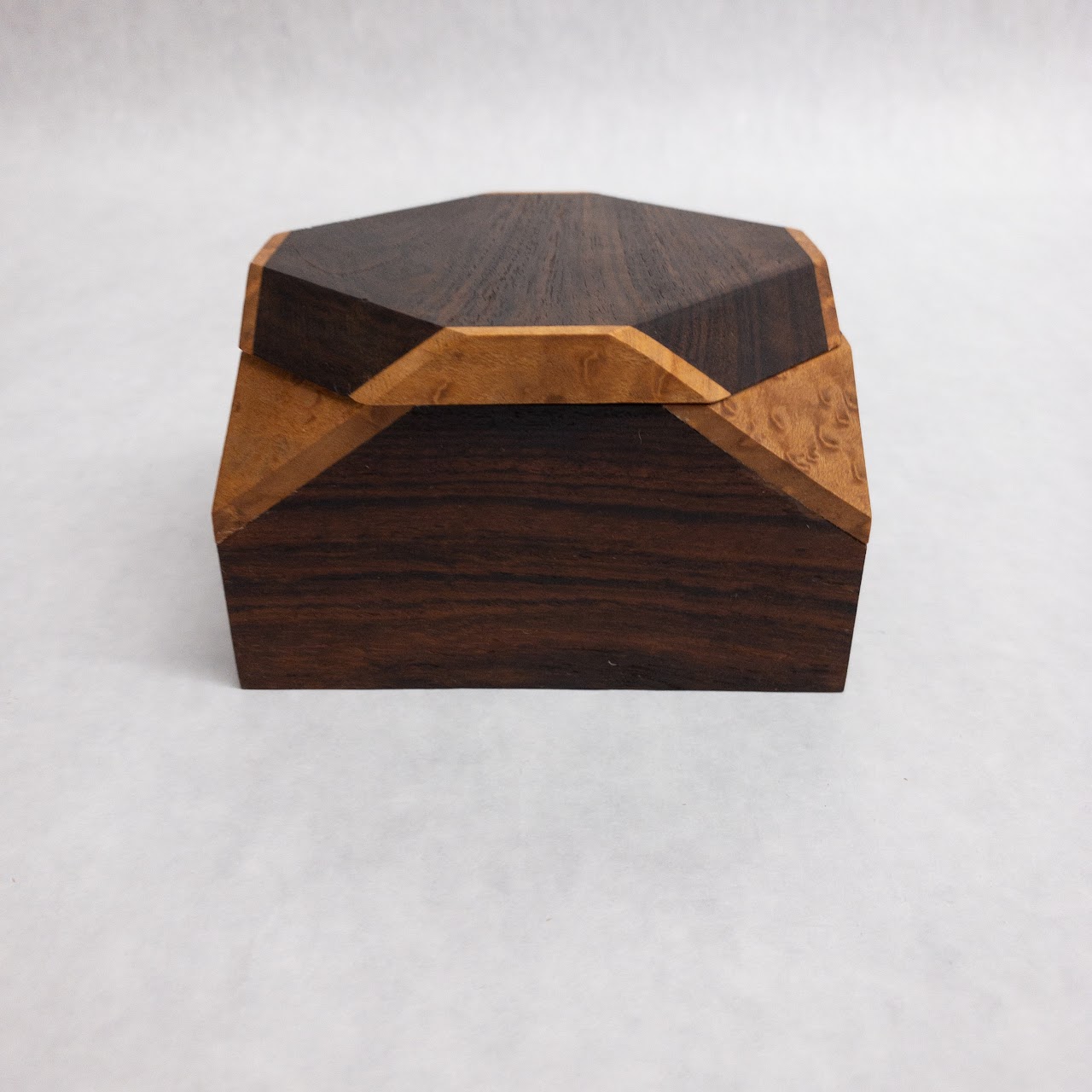 Rosewood, Birdseye Maple, and Oak Wood Box