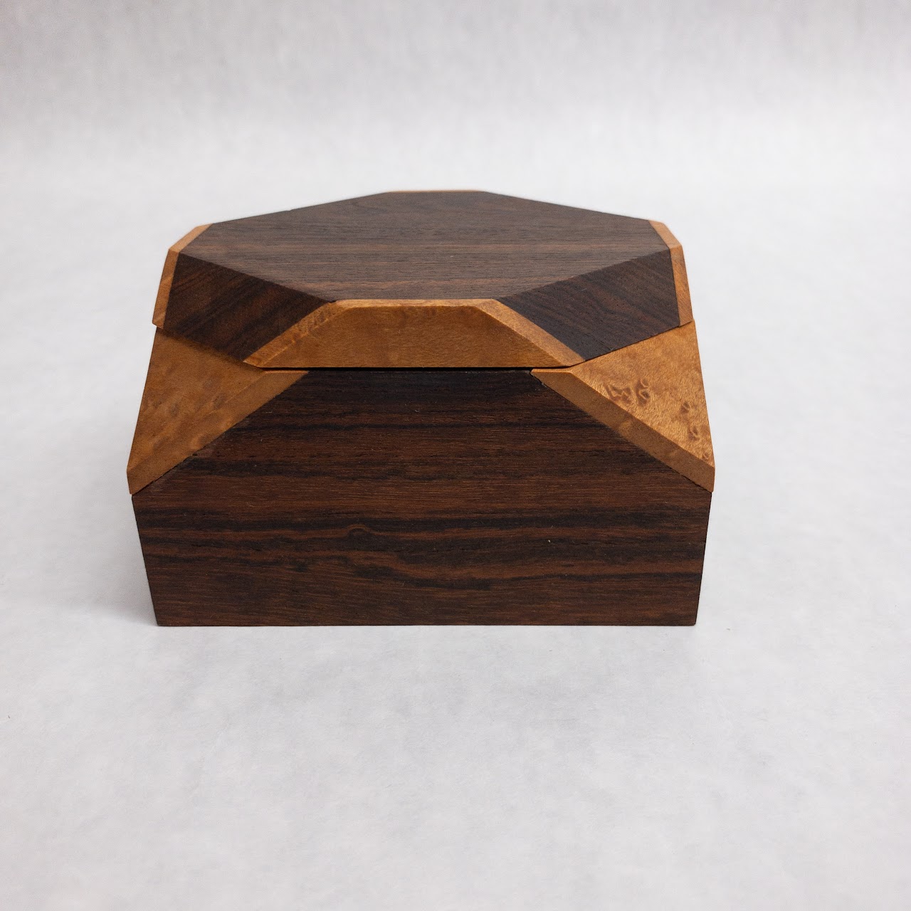 Rosewood, Birdseye Maple, and Oak Wood Box