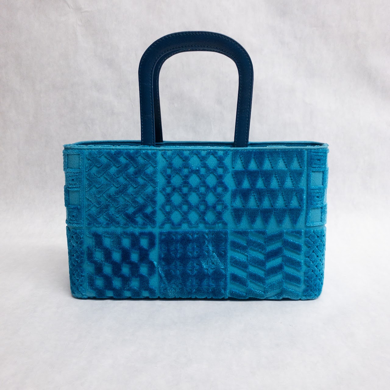 Roberta di Camerino Vintage Geometric Velvet Handbag