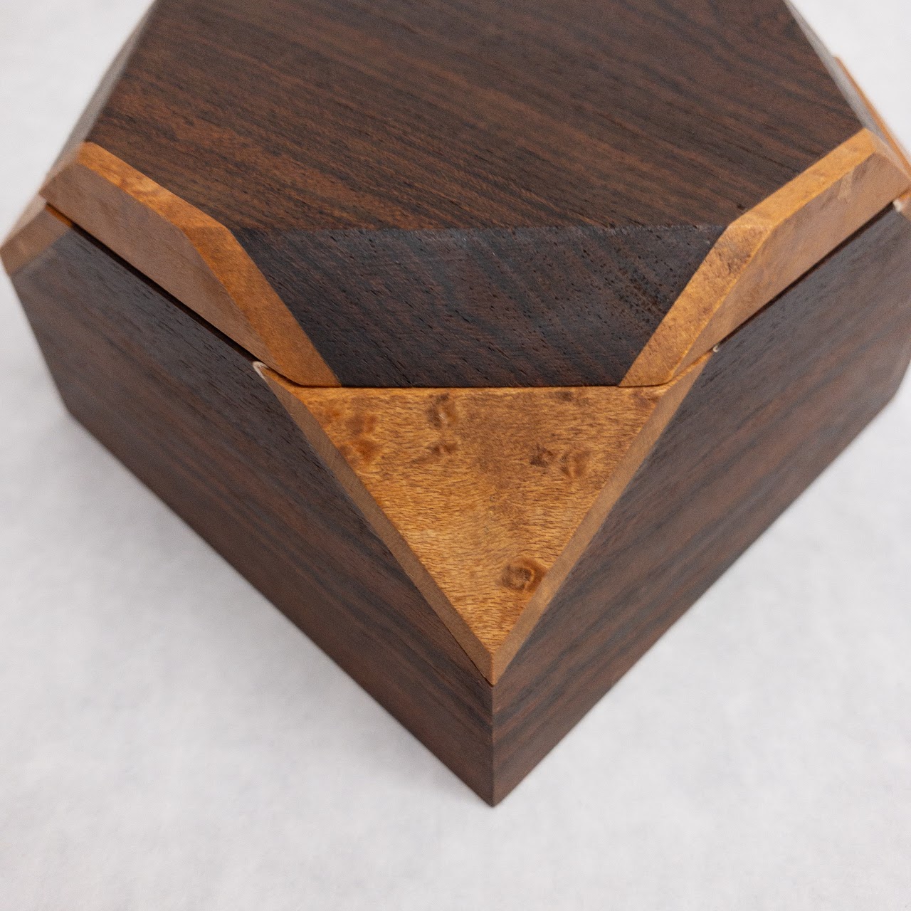 Rosewood, Birdseye Maple, and Oak Wood Box