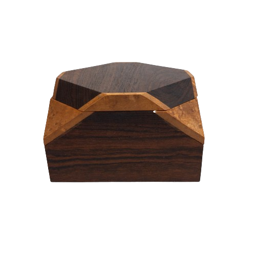 Rosewood, Birdseye Maple, and Oak Wood Box