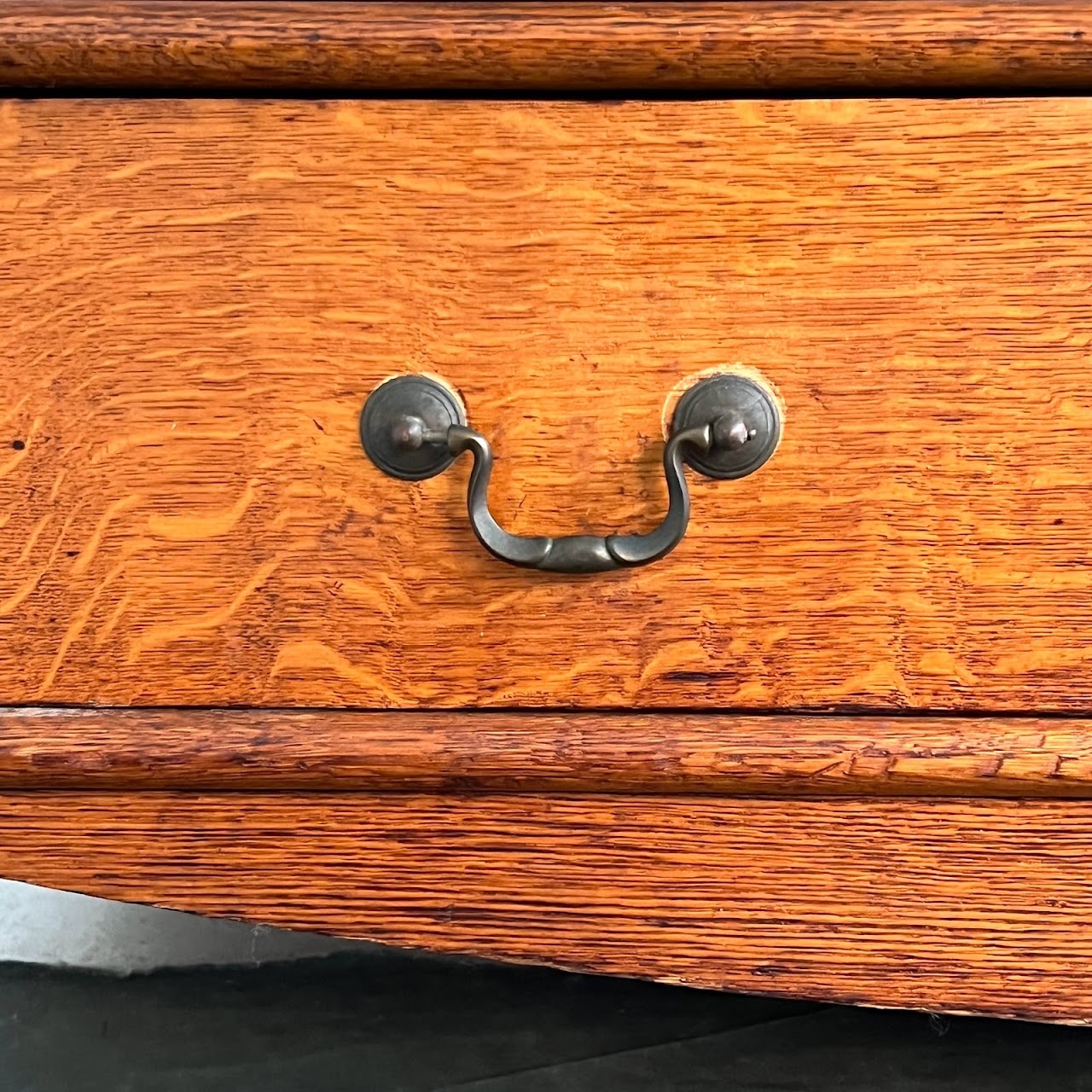 Quarter Sawn Oak Antique Two Drawer Chest