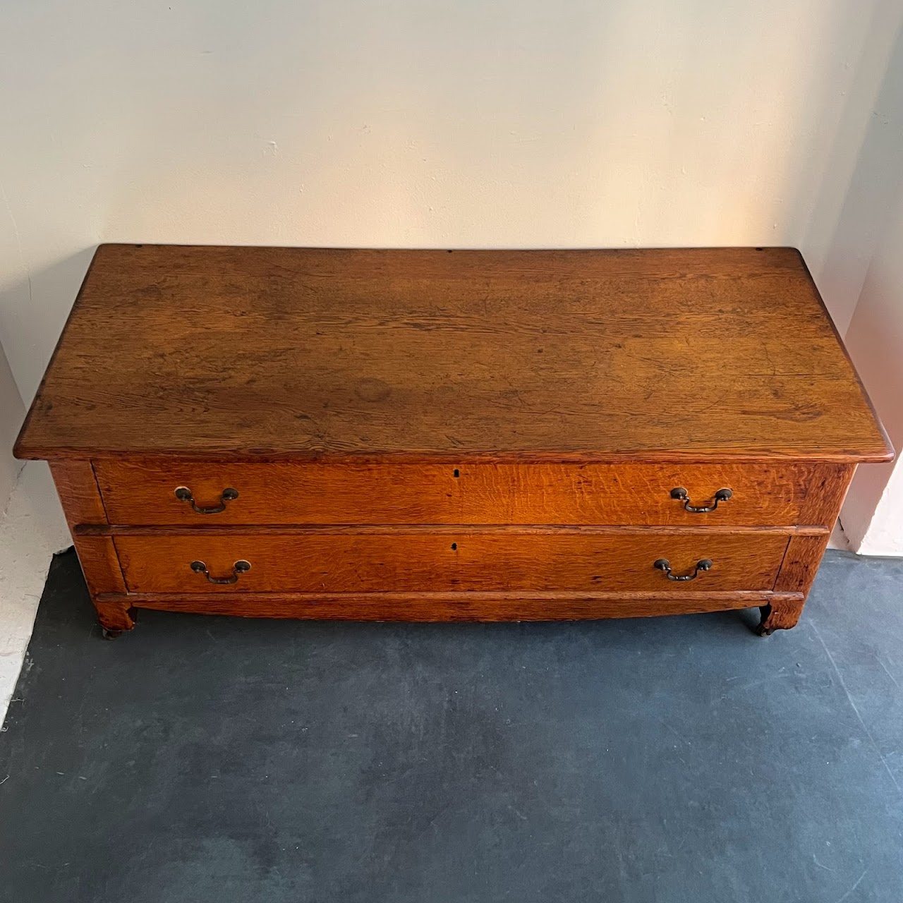 Quarter Sawn Oak Antique Two Drawer Chest