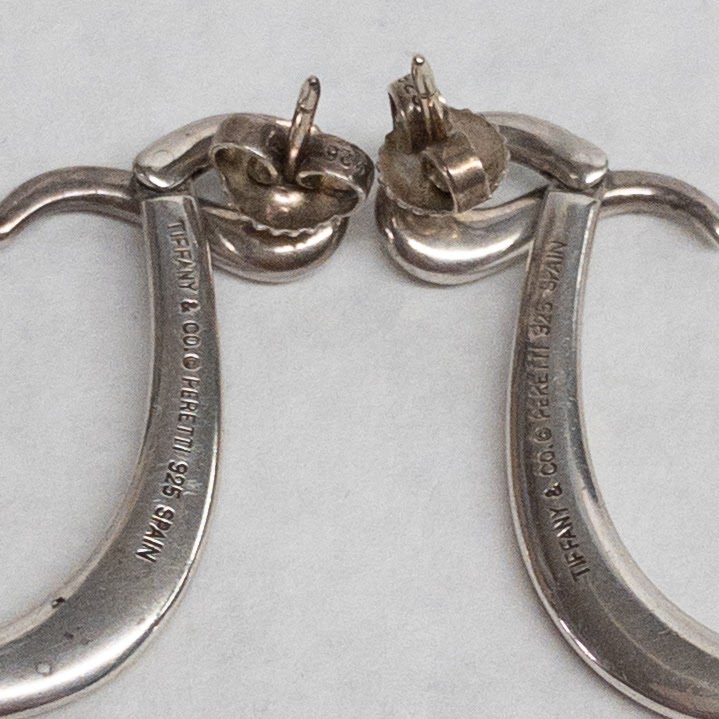 Tiffany & Co.X Elsa Peretti Sterling Silver Snake Movement Earrings