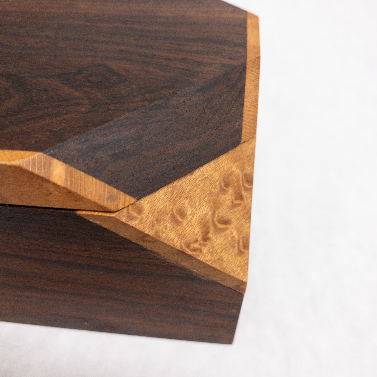 Rosewood, Birdseye Maple, and Oak Wood Box