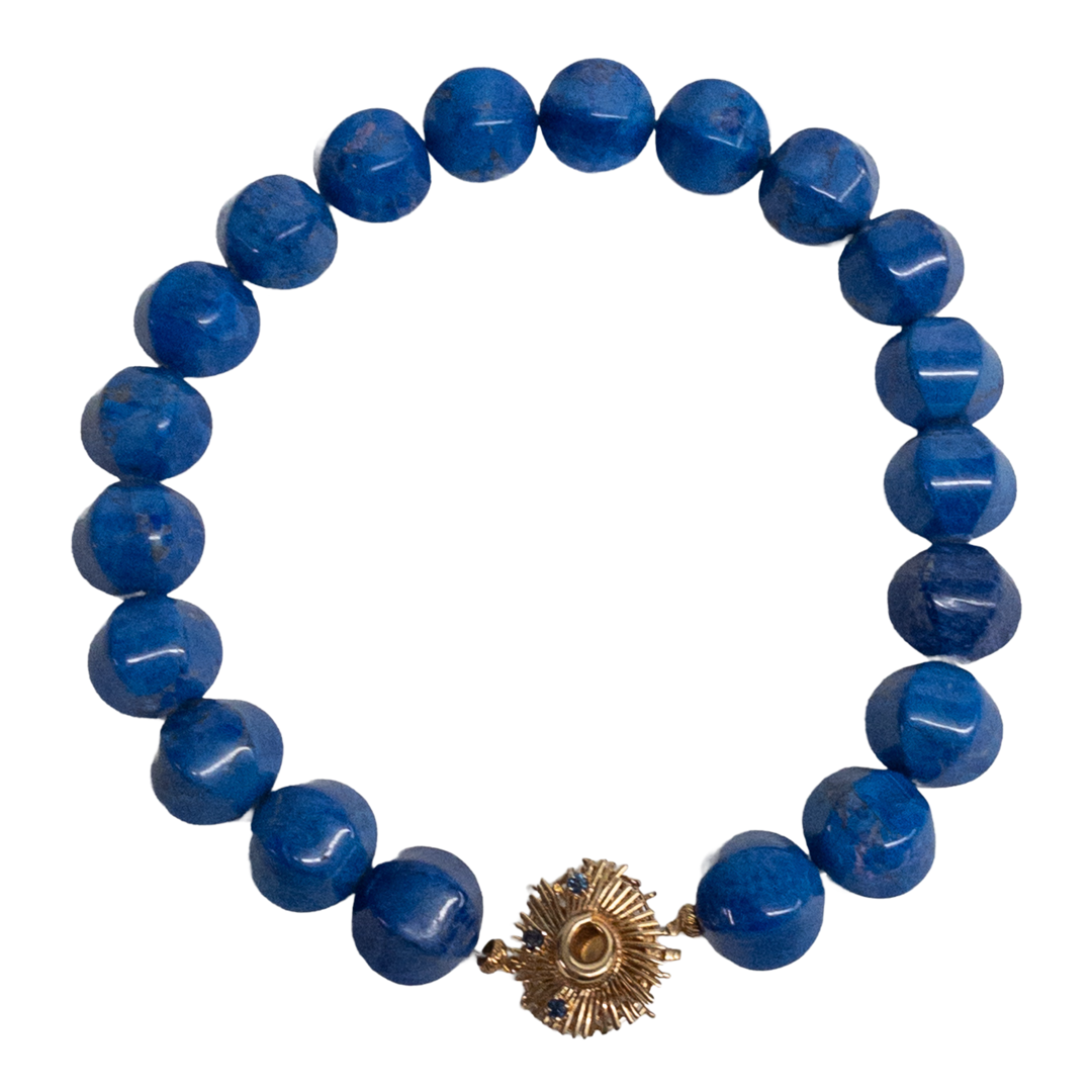 Lapis Lazuli, 14K Gold, and Blue Stone Necklace