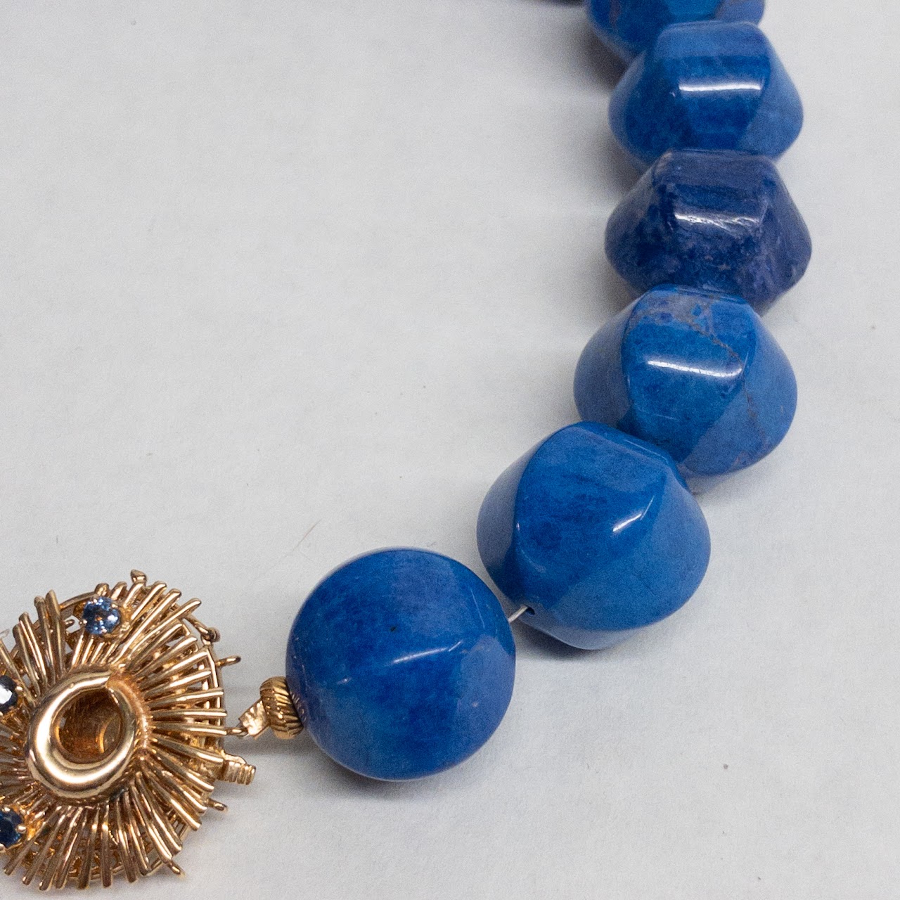 Lapis Lazuli, 14K Gold, and Blue Stone Necklace