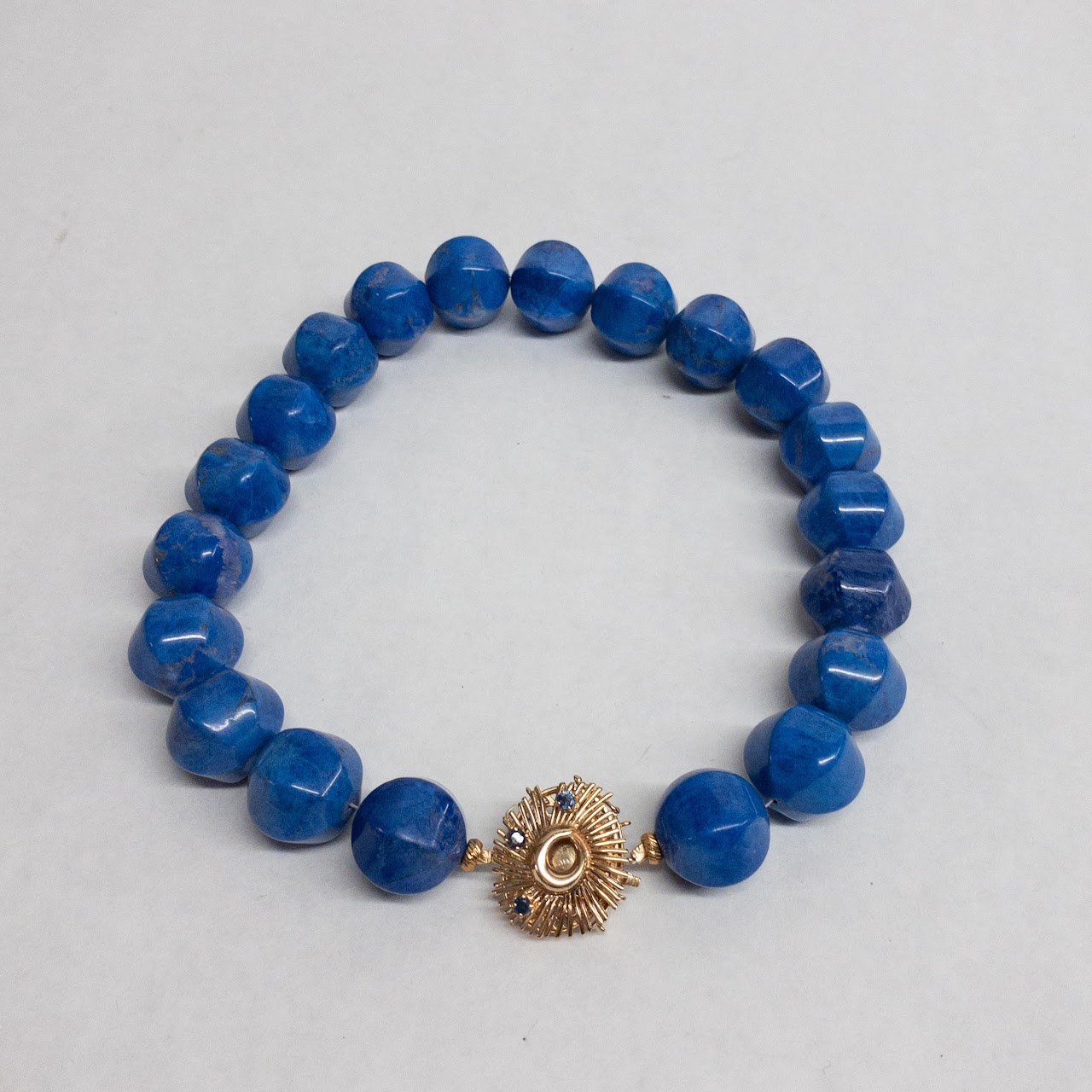 Lapis Lazuli, 14K Gold, and Blue Stone Necklace