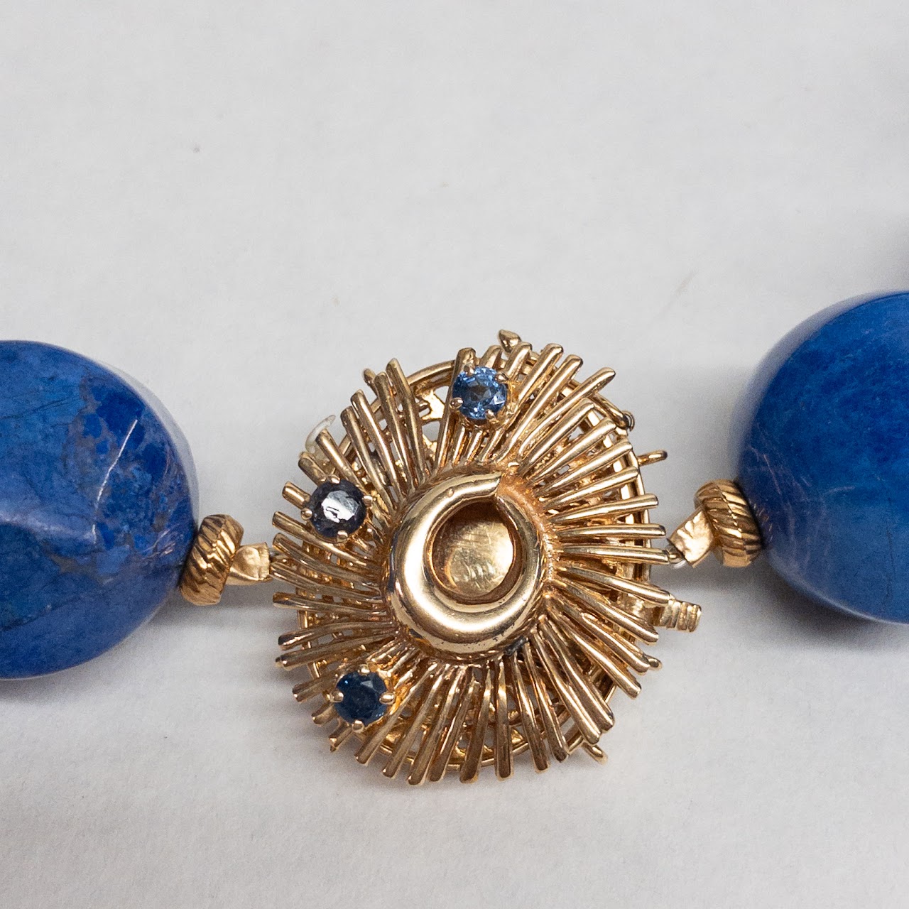 Lapis Lazuli, 14K Gold, and Blue Stone Necklace