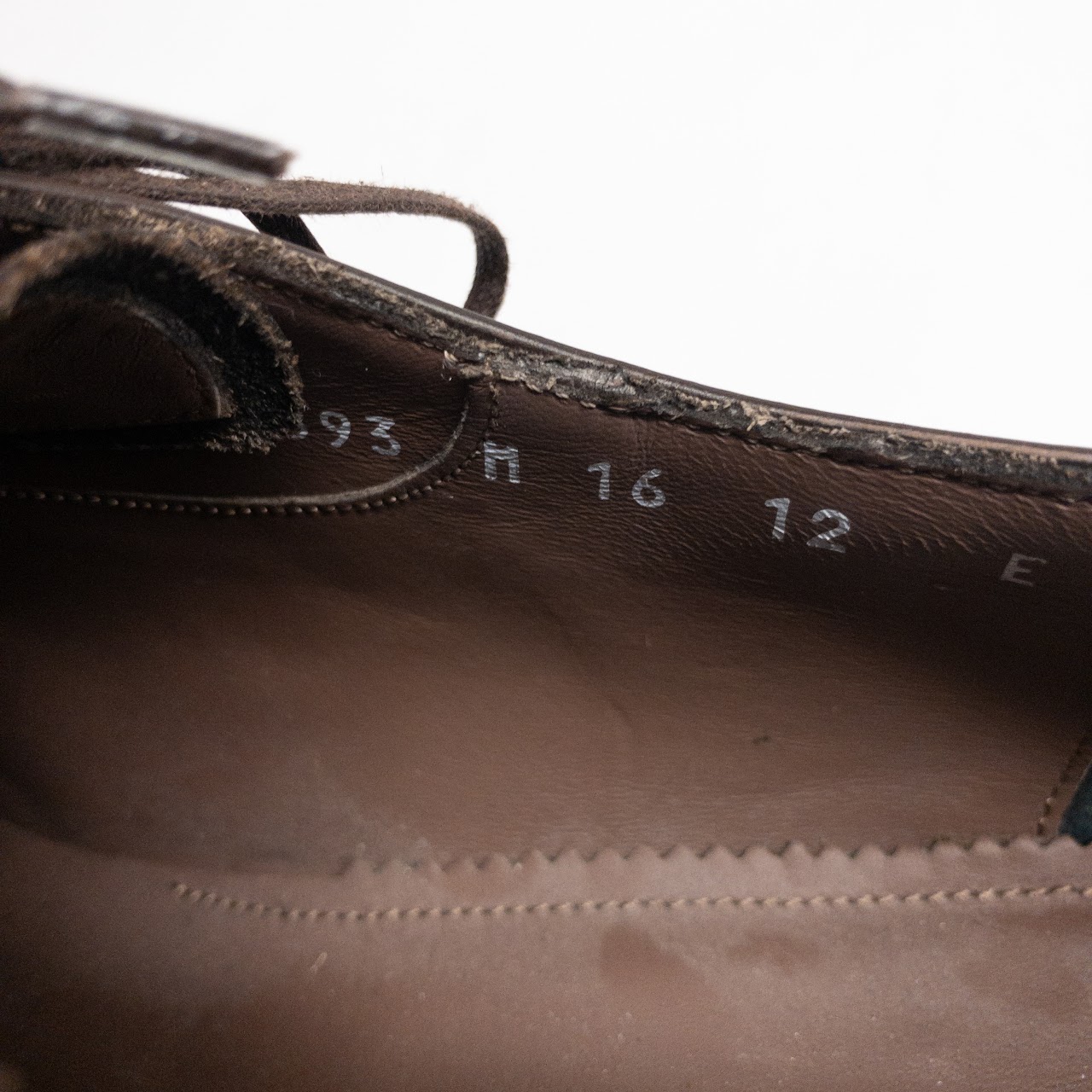 Salvatore Ferragamo Brown Leather Lace Ups