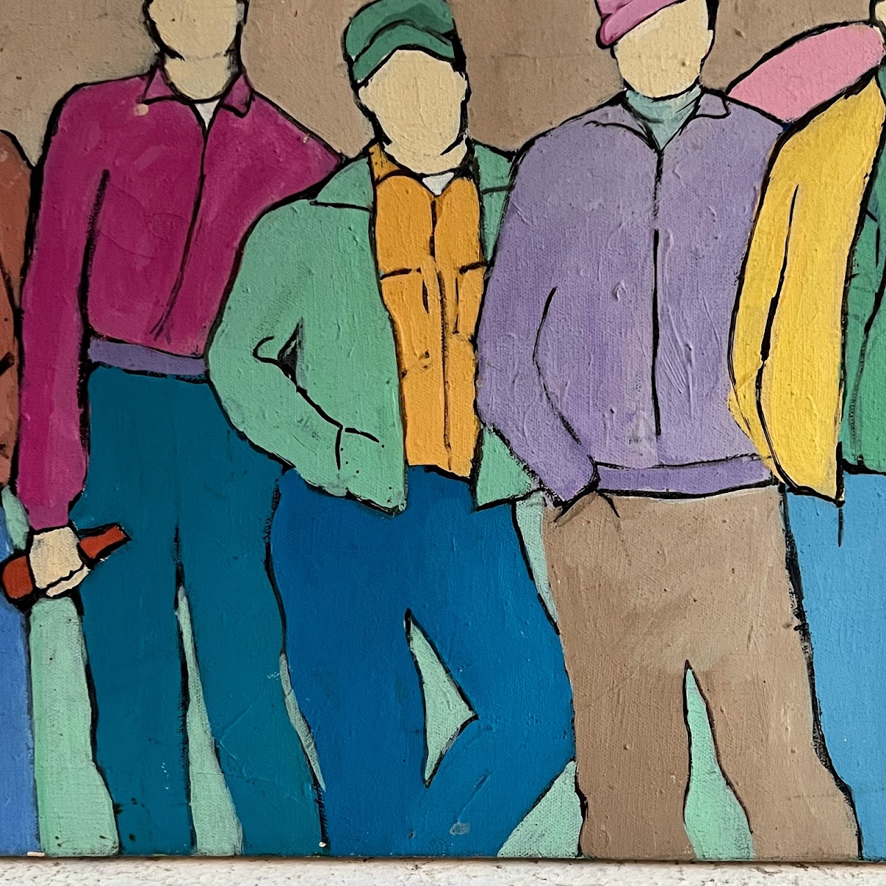 Contemporary Group Portrait Oil Painting