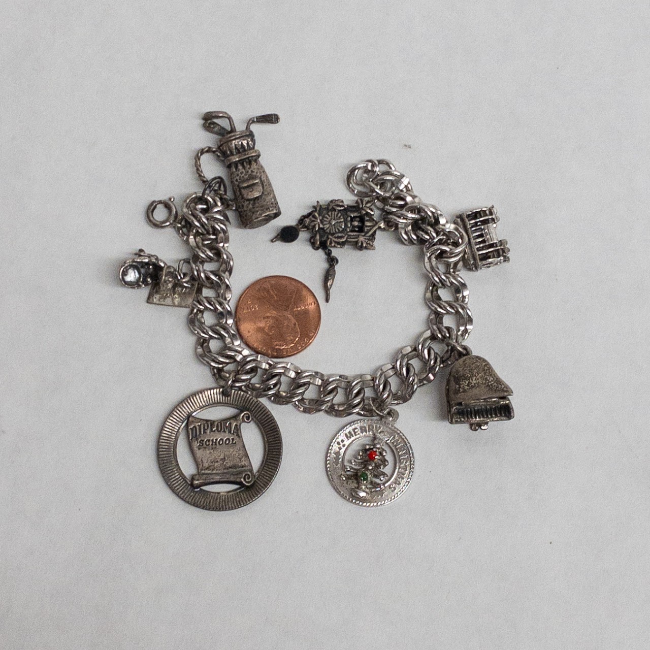 Sterling Silver Charm Bracelet