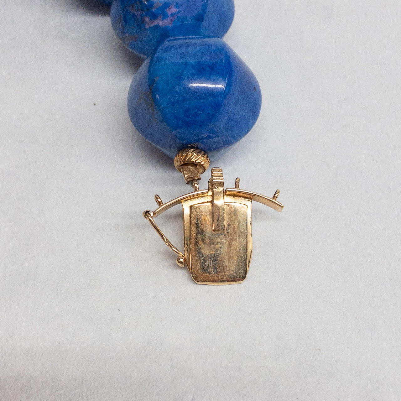 Lapis Lazuli, 14K Gold, and Blue Stone Necklace