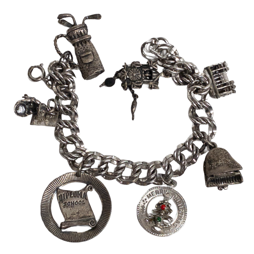 Sterling Silver Charm Bracelet