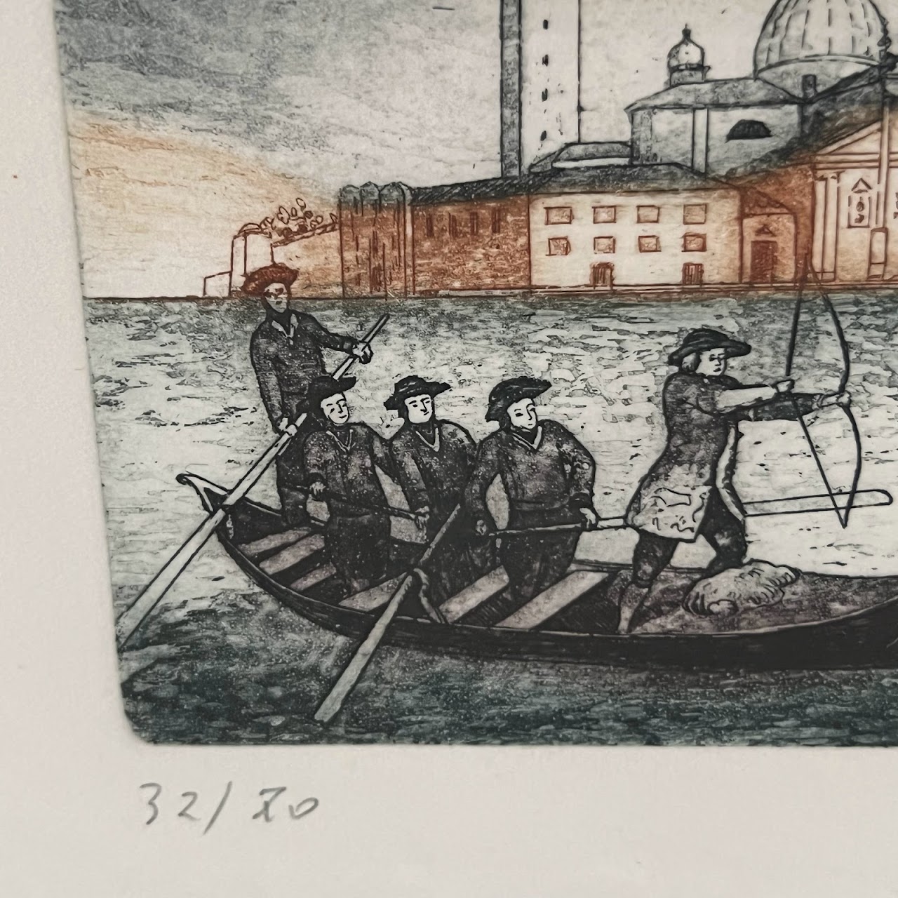 Signed Venetian Etching #1