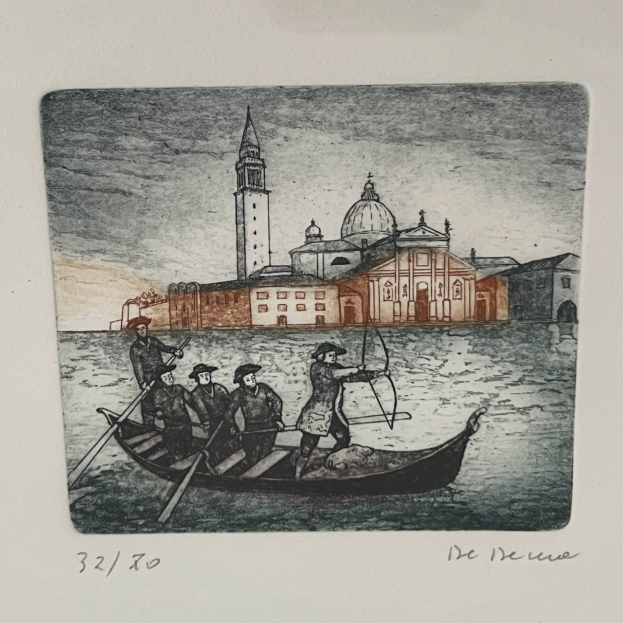 Signed Venetian Etching #1