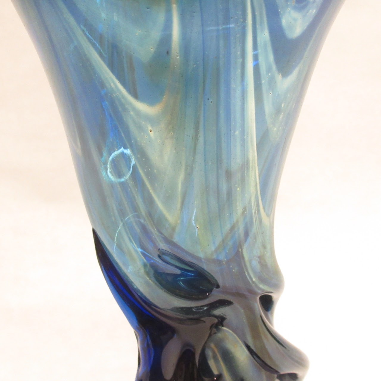 Art Glass Swirl Vase