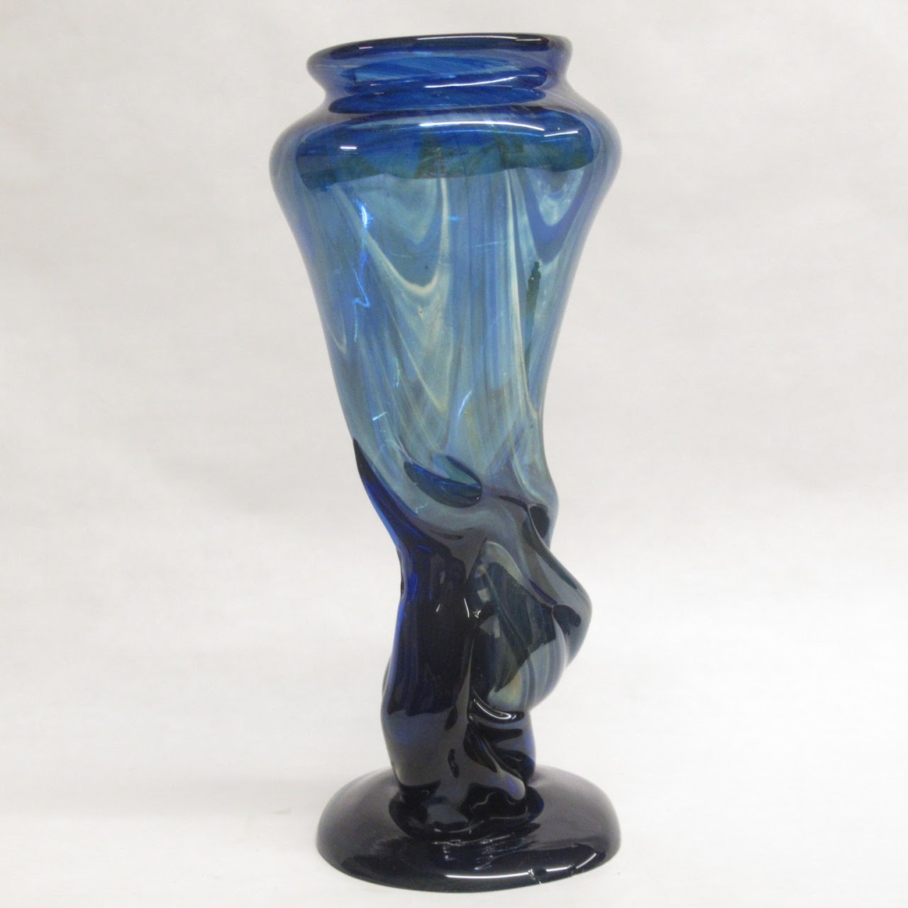 Art Glass Swirl Vase